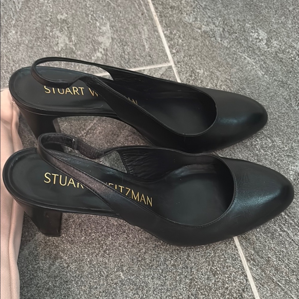 Stuart Weitzman Black Classic Heels